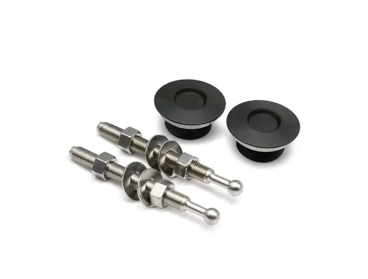 Anderson Composites Quik Latch Ql-38 Low Profile Hood Pin Kit Black No Lock