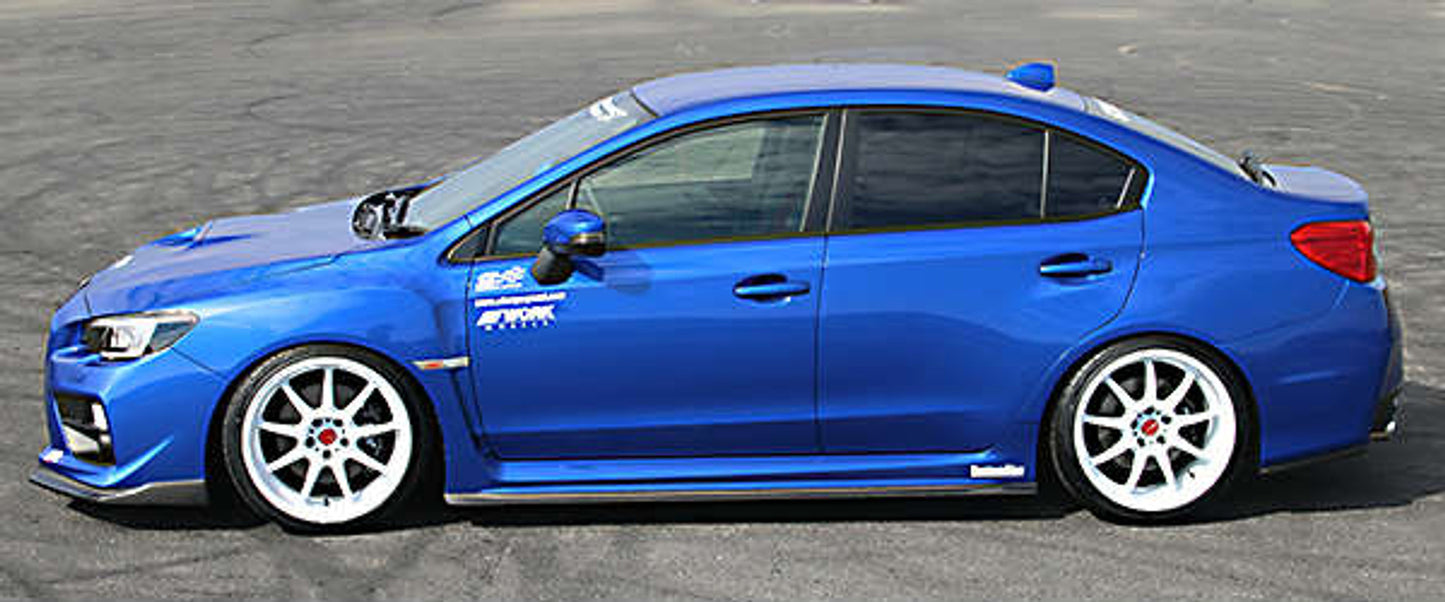 CHARGE SPEED 2015-2021 SUBARU WRX/ STI 4 DOORS SEDAN VA-B-C BOTTOMLINE TYPE 1 CARBON SIDE SKIRTS