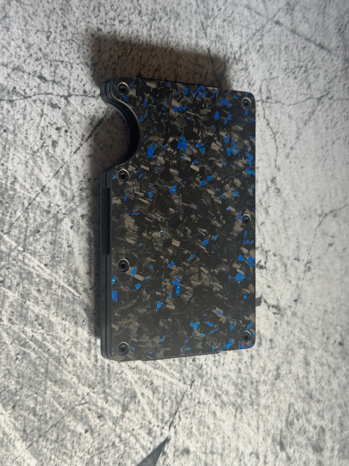 Forged Carbon Fiber Minimalist Wallet RFID Blocking