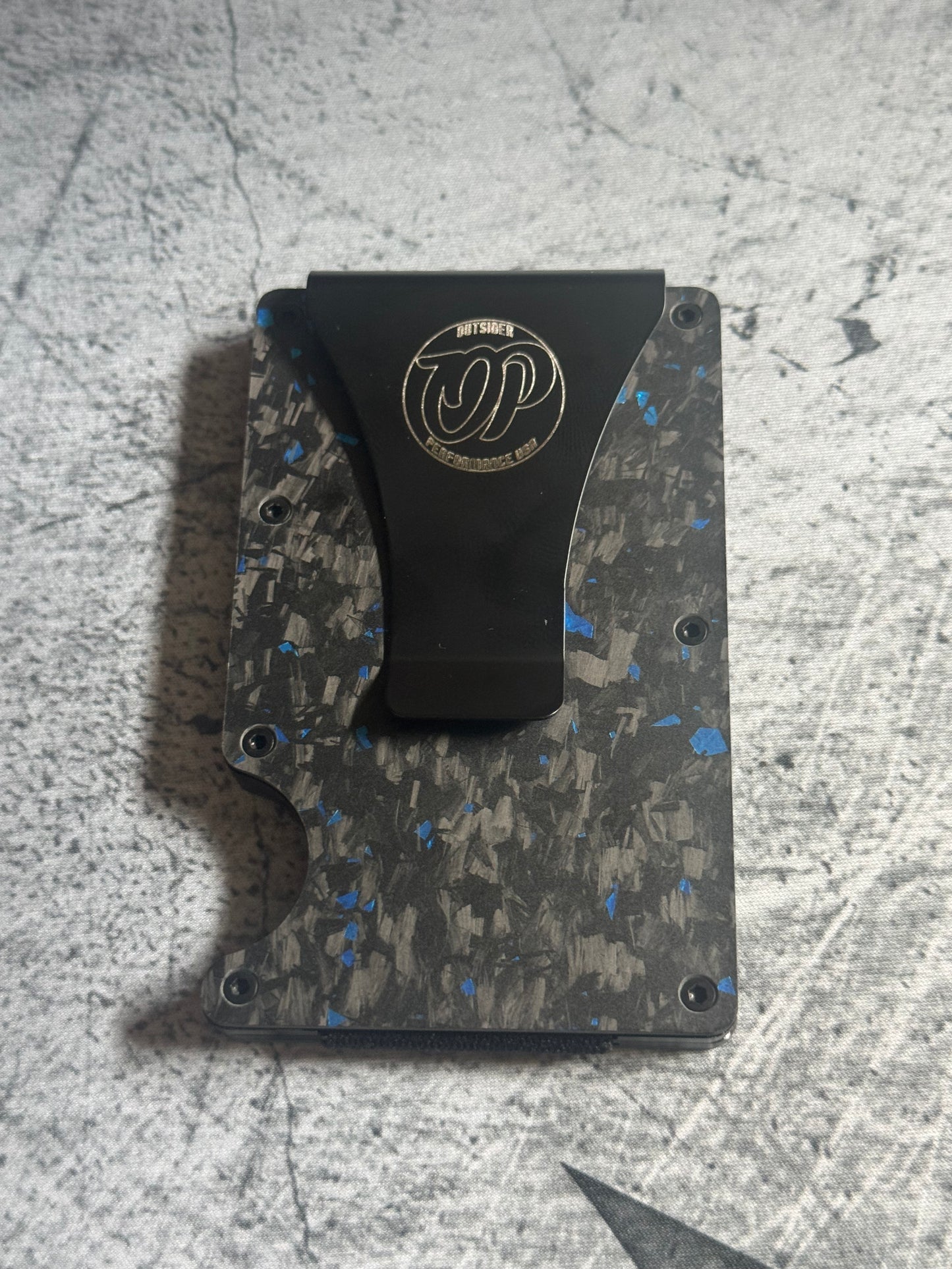 Forged Carbon Fiber Minimalist Wallet RFID Blocking