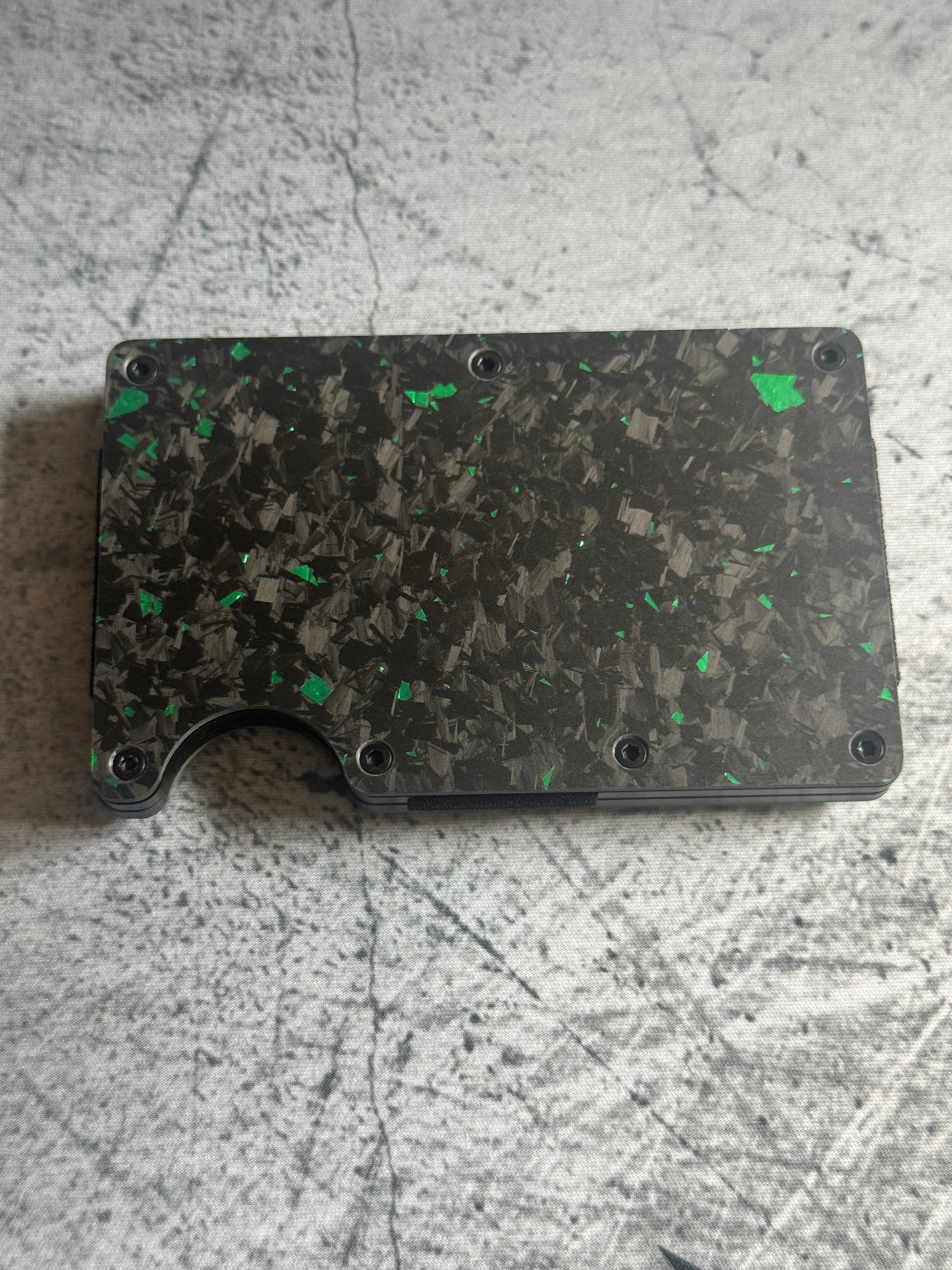 Forged Carbon Fiber Minimalist Wallet RFID Blocking