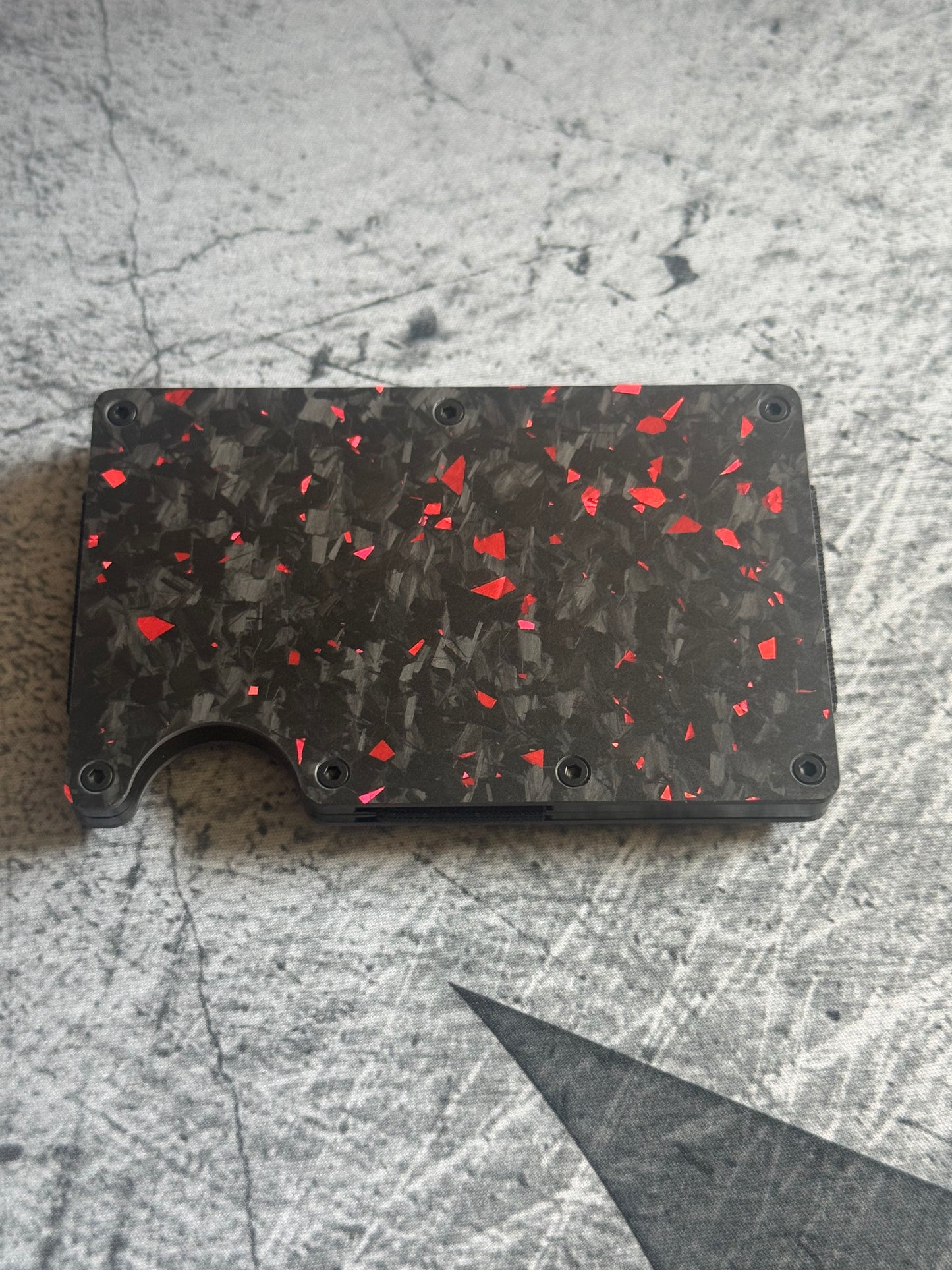 Forged Carbon Fiber Minimalist Wallet RFID Blocking