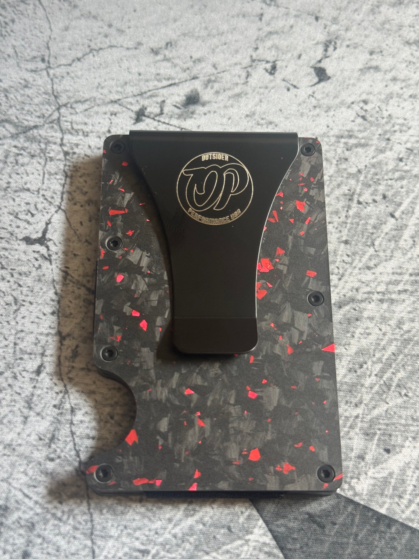 Forged Carbon Fiber Minimalist Wallet RFID Blocking