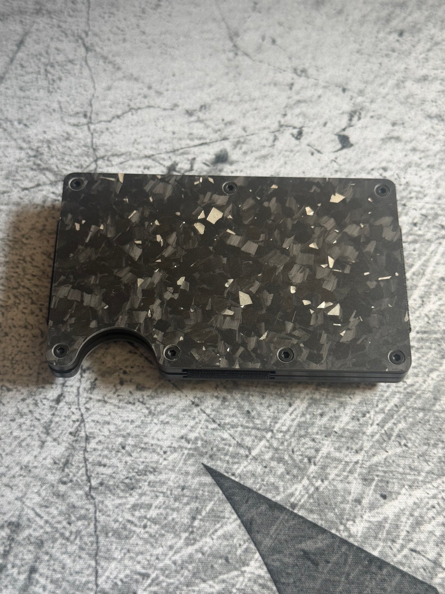 Forged Carbon Fiber Minimalist Wallet RFID Blocking