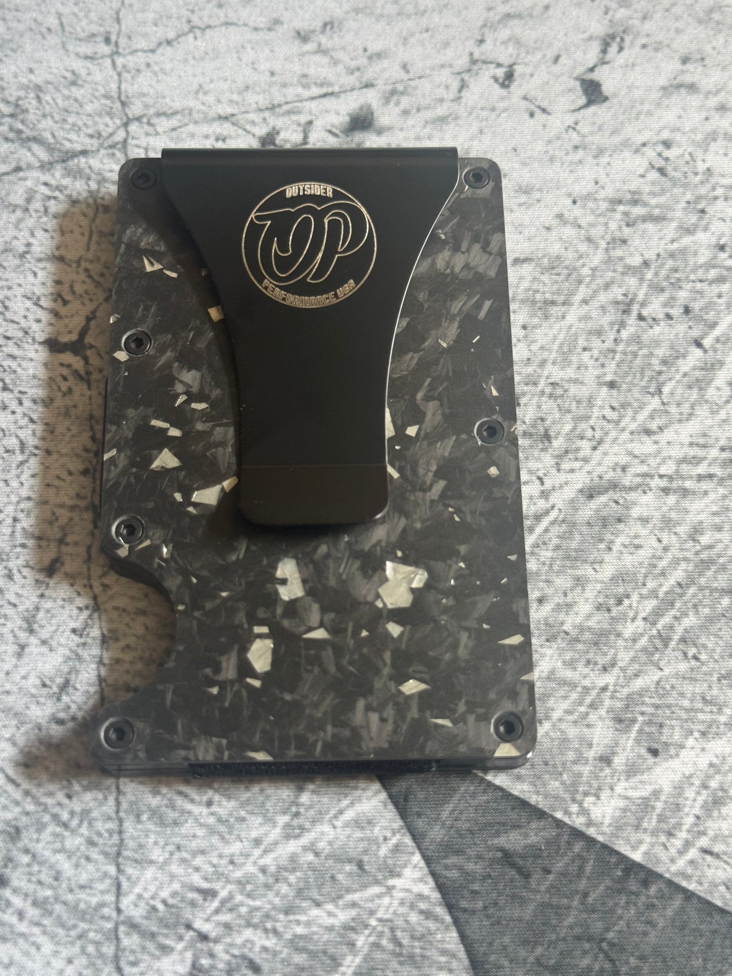 Forged Carbon Fiber Minimalist Wallet RFID Blocking