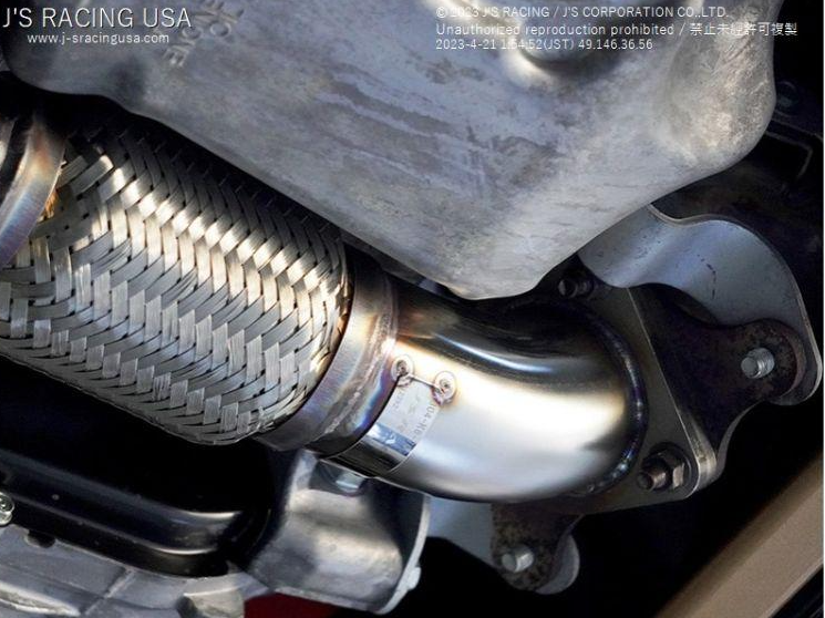 J's Racing 70F SUS Exhaust Plus Front Pipe - 2017-2021 Honda Civic Type R