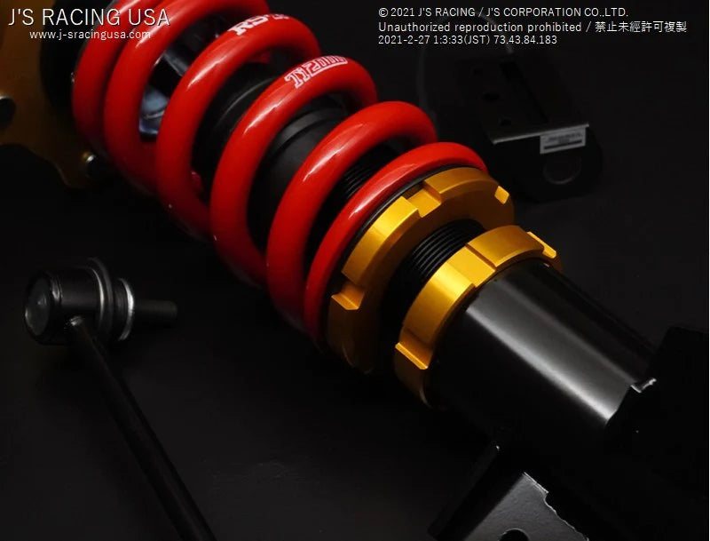 J's Racing Black Series Damper RR Coilovers - 2017-2021 Honda Civic Type R