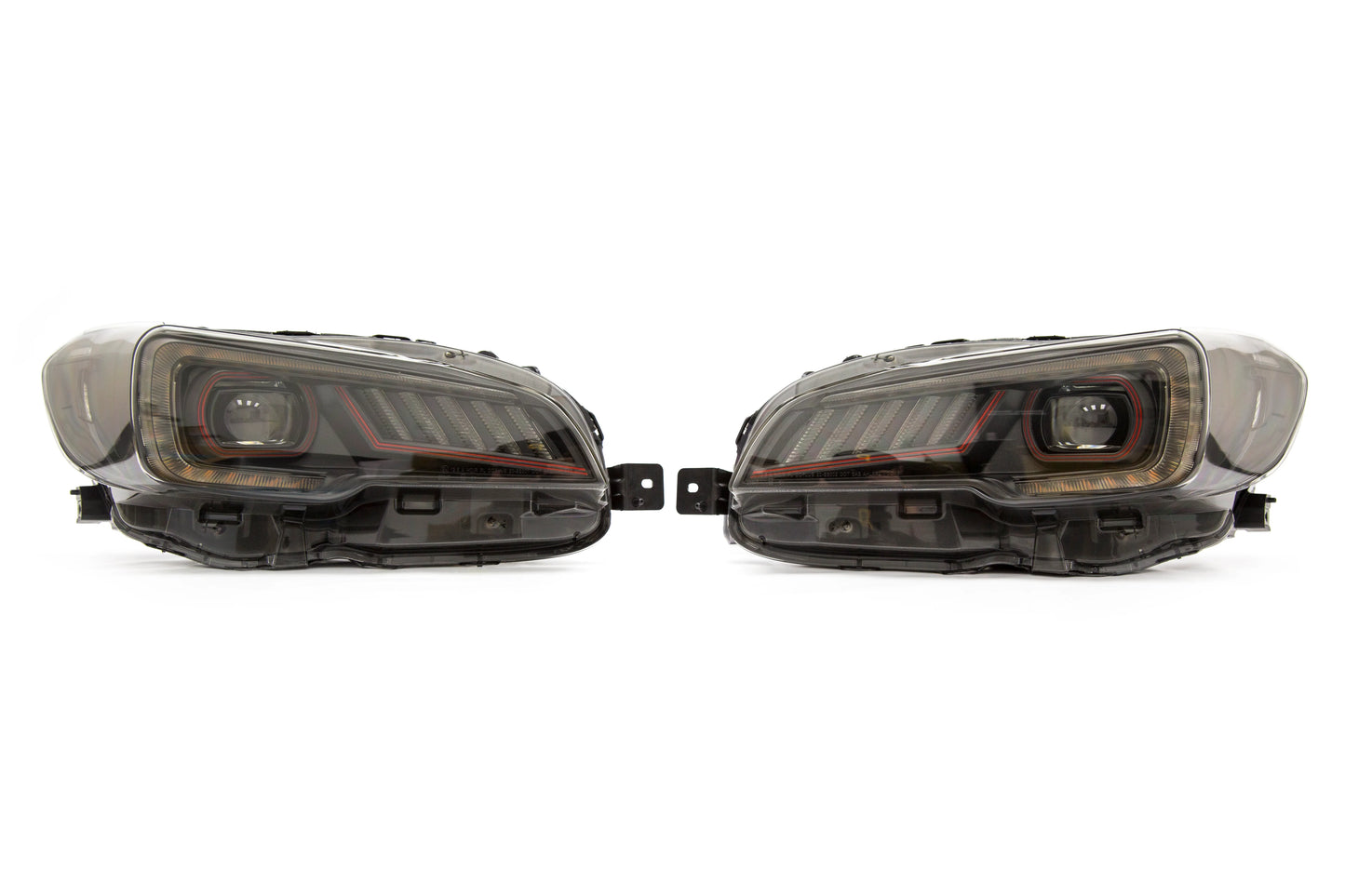 SubiSpeed V2 Redline Sequential LED Headlights - 2018-2021 Subaru WRX Limited / STI