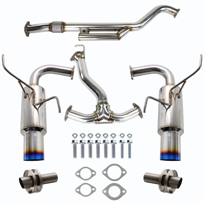 Invidia Dual N1 Titanium Burnt Tip Cat Back Exhaust 2022+ Subaru WRX
