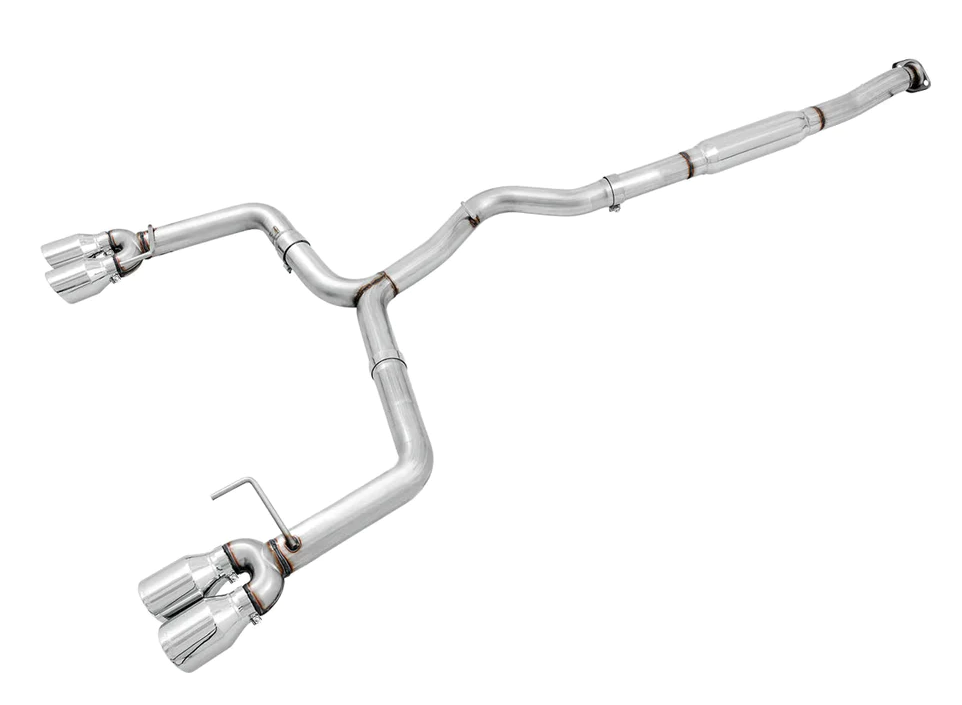 AWE Track Edition Cat Back Exhaust Polished Quad Tips 2022+ Subaru WRX