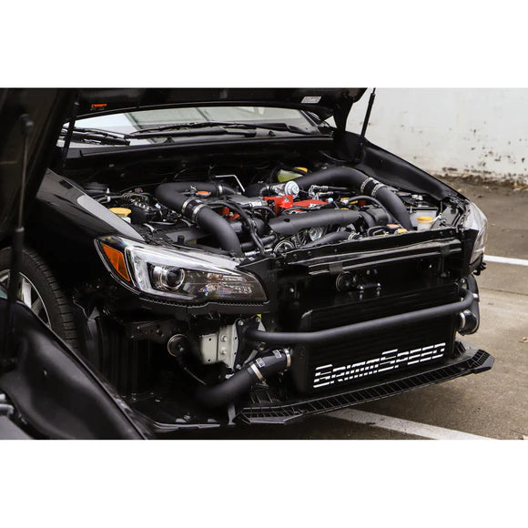 GrimmSpeed Front Mount Intercooler Kit Black Core / Black Piping 2015-2021 Subaru STI