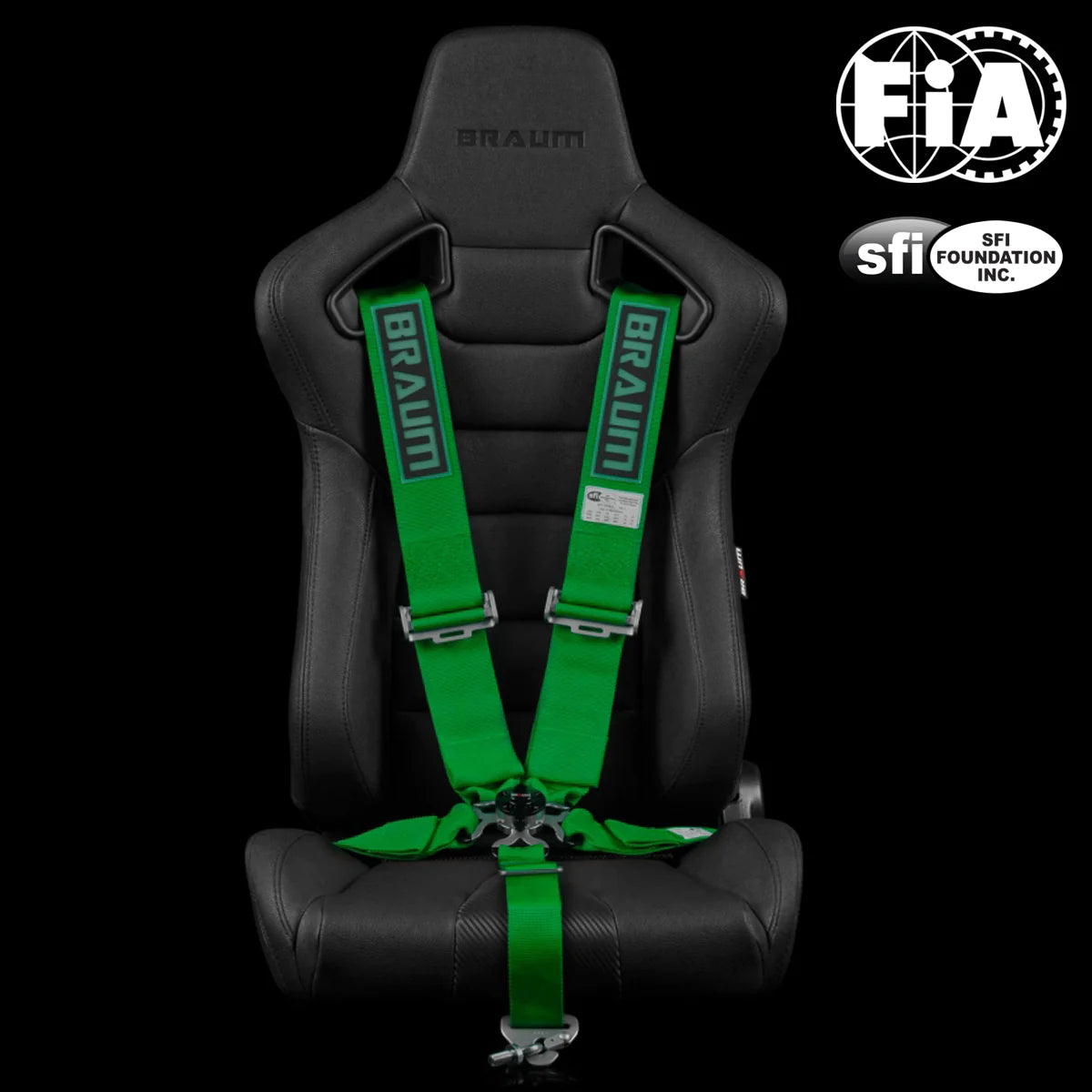 Braum 5PT SFI 16.1 Certified Racing Harness 3" Strap