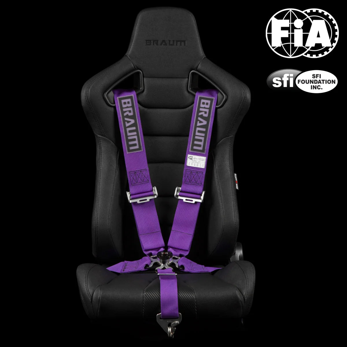 Braum 5PT SFI 16.1 Certified Racing Harness 3" Strap