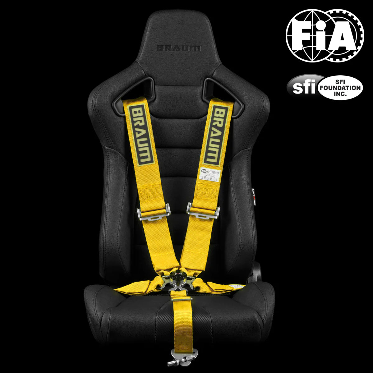 Braum 5PT SFI 16.1 Certified Racing Harness 3" Strap