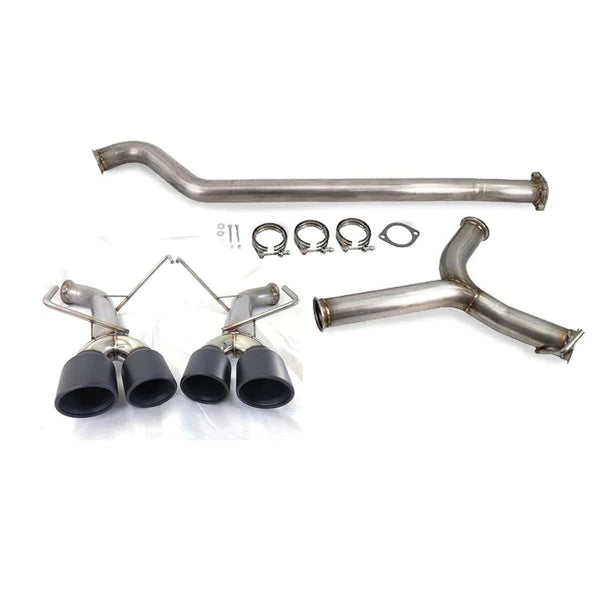 ETS Extreme Catback Resonated Exhaust Stealth Black Tips 2022+ Subaru WRX