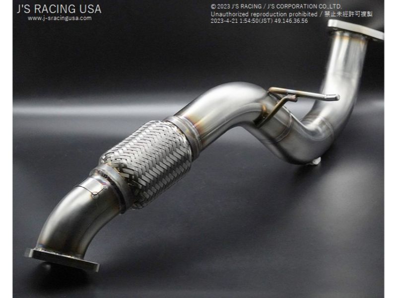 J's Racing 70F SUS Exhaust Plus Front Pipe - 2017-2021 Honda Civic Type R