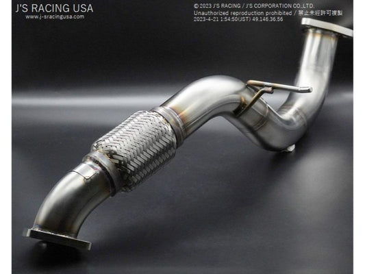 J's Racing 70F SUS Exhaust Plus Front Pipe - 2017-2021 Honda Civic Type R