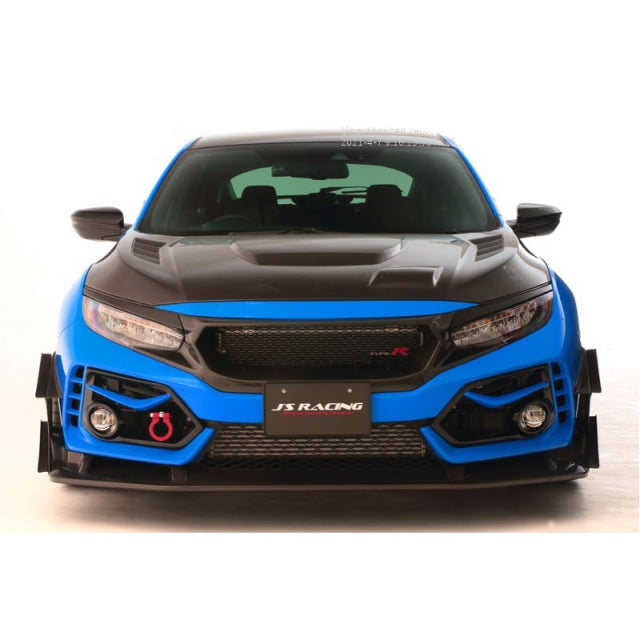 J's Racing Optional Twin Canard for Type S Front Spoiler - 2017-2021 Honda Civic Type R