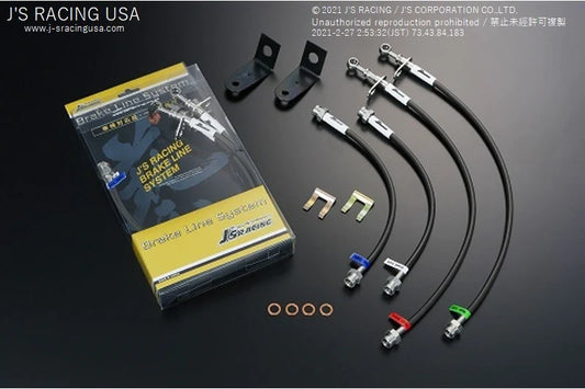 J's Racing Stainless Brake Line Kit - 2017-2021 Honda Civic Type R