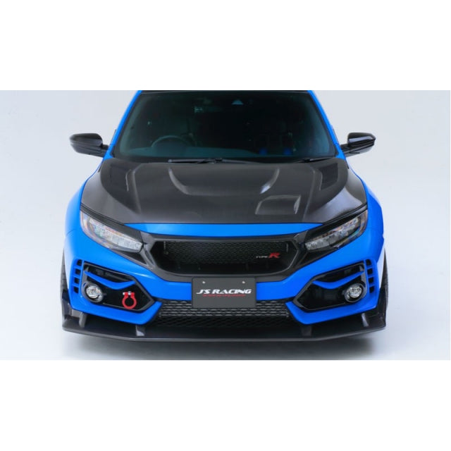 J's Racing Type S Front Wing Spoiler (FRP) - 2017-2021 Honda Civic Type R