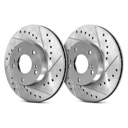 StopTech Slotted & Drilled Front Rotors 2006-2015 Honda Civic Si