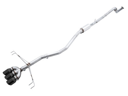 AWE Tuning 2017-2021 Honda Civic Type R Track Edition Exhaust w/Front Pipe & Triple Diamond Black Tips