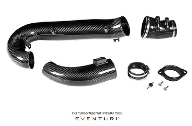 Eventuri 2017-2021 Honda Civic Type R Black Carbon Charge-Pipe